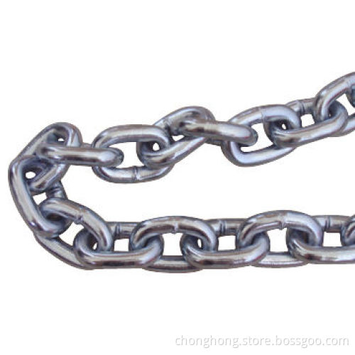 Korean Standard Link Chain, Galvanized Steel or Stainless Steel AISI304/AISI316 Materials